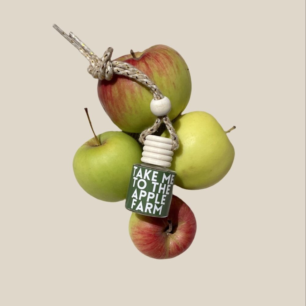 "Take Me to the Apple Farm" Natural Oil Diffusing Hanging Car Scents